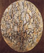 Piet Mondrian Conformation of oblong with tree oil painting artist